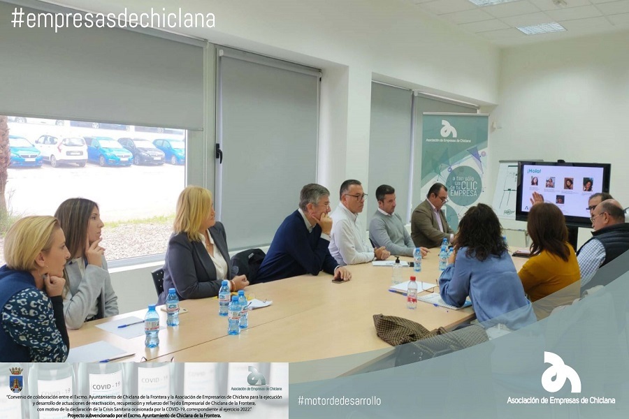La Asociación de Empresas de Chiclana ha mantenido una reunión de trabajo con el Centro Andaluz de Emprendimiento de Chiclana.