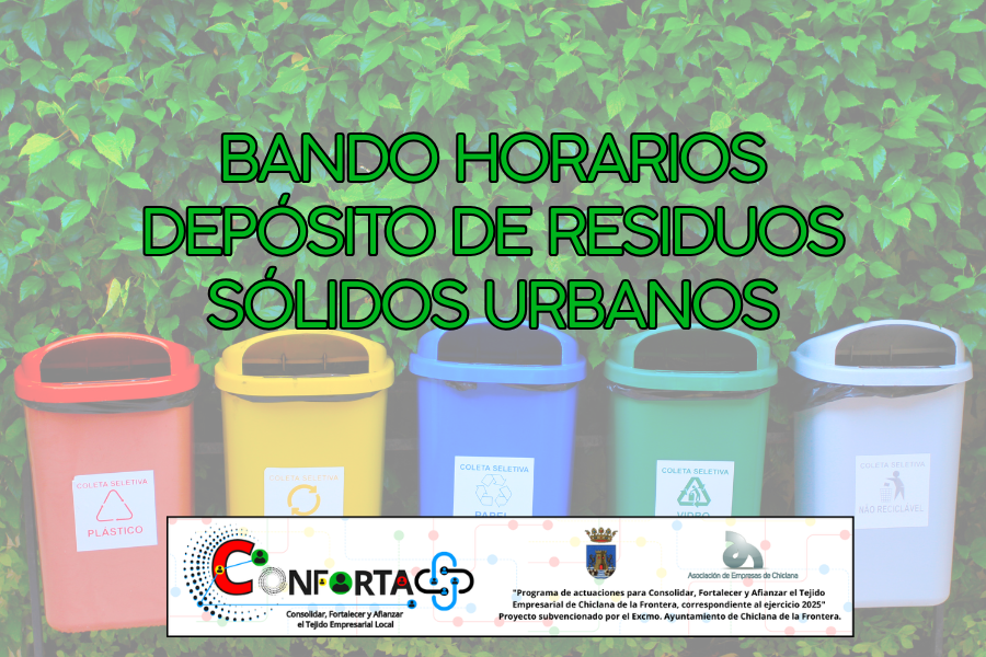 BANDO HORARIOS DEPÓSITO DE RESIDUOS SÓLIDOS URBANOS