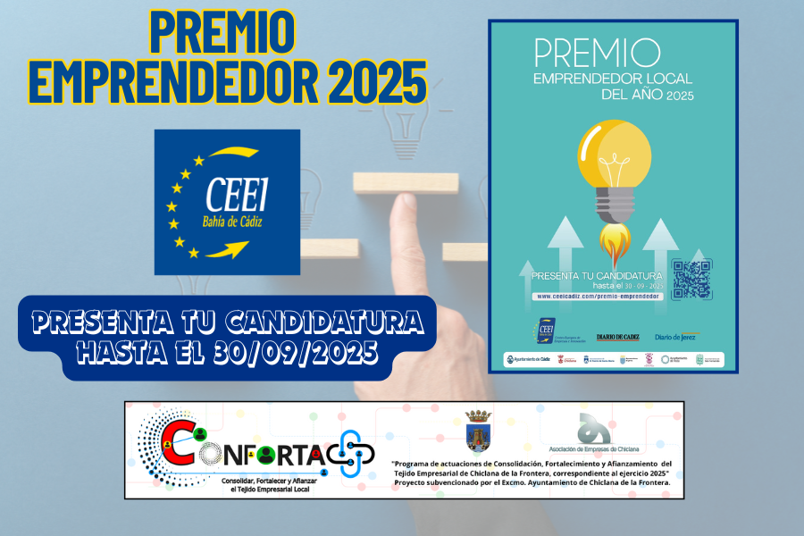 ABIERTO EL PLAZO DE PRESENTACIÓN DE CANDIDATURAS PARA EL PREMIO PROYECTO EMPRENDEDOR LOCAL DEL AÑO