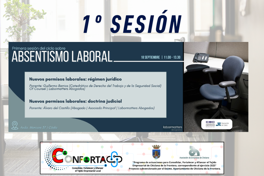 Primera Sesión Ciclo Absentismo Laboral organizado por la CEC.