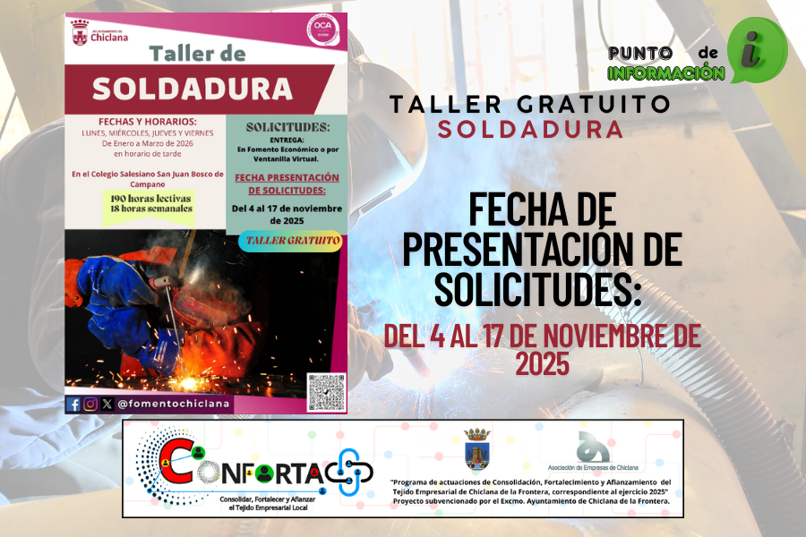 TALLER GRATUITO DE SOLDADURA