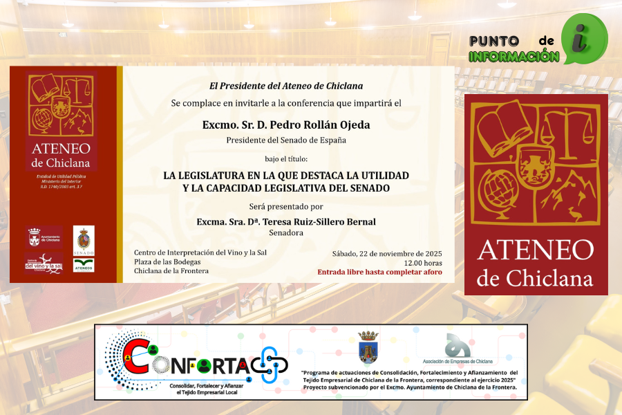 ATENEO CHICLANA:  CONFERENCIA LA LEGISLATURA EN LA QUE DESTACA LA UTILIDAD Y LA CAPACIDAD LEGISLATIVA DEL SENADO.