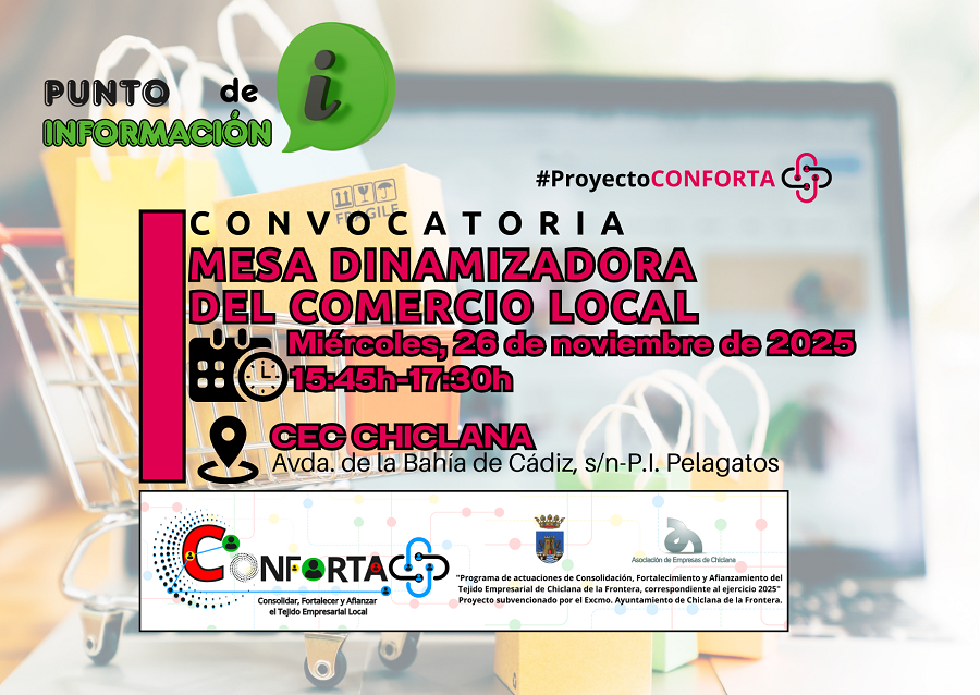 CONVOCATORIA: MESA DINAMIZADORA DEL COMERCIO