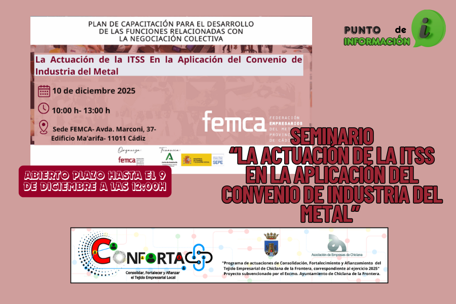 SEMINARIO «LA ACTUACIÓN DE LA ITTS EN LA APLICACIÓN DEL CONVENIO DE INDUSTRIA DEL METAL».