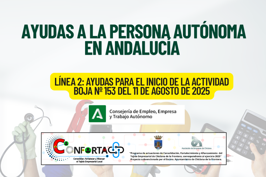 AYUDAS PARA PERSONAS TRABAJADORAS AUTÓNOMAS EN ANDALUCÍA, AÚN CONVOCATORIA ABIERTA HASTA 30 DE JUNIO DE 2026.