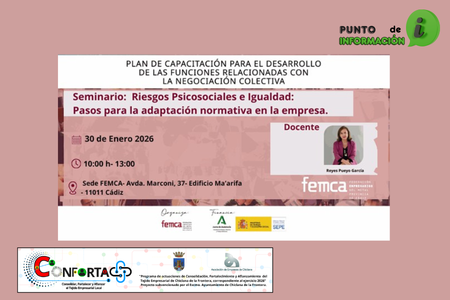 SEMINARIO «RIESGOS PSICOSOCIALES E IGUALDAD: PASOS PARA LA ADAPTACIÓN NORMATIVA EN LA EMPRESA»