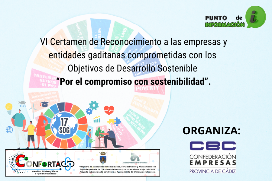 VI CERTAMEN DE RECONOCIMIENTO A LAS EMPRESAS Y ENTIDADES GADITANAS COMPROMETIDAS CON LOS ODS «POR EL COMPROMISO CON SOSTENIBILIDAD».