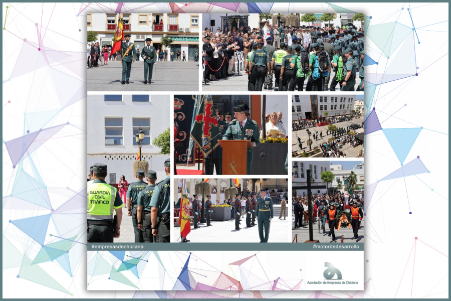 La AEChiclana participa en el acto conmemorativo del 182º aniversario de la Guardia Civil.