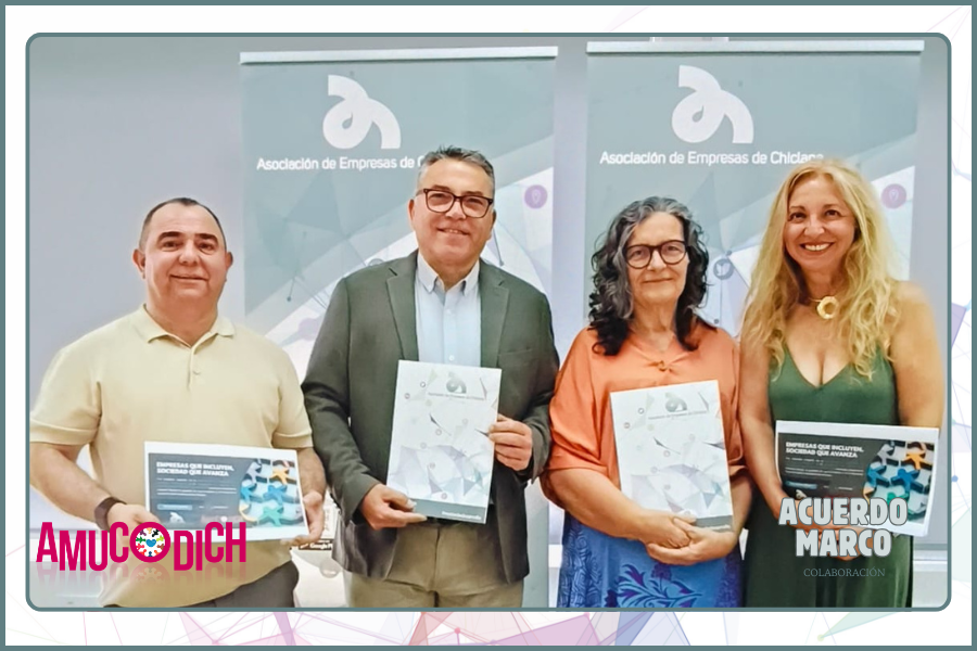 AEChiclana y AMUCODICH FIRMAN UN CONVENIO PARA IMPULSAR LA INCLUSIÓN LABORAL EN CHICLANA.