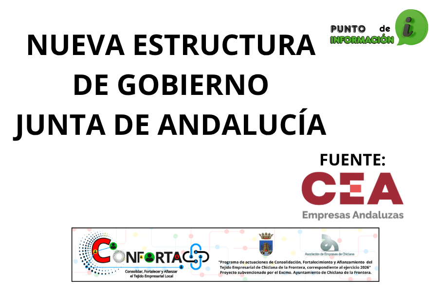 NUEVA ESTRUCTURA DE GOBIERNO DE LA JUNTA DE ANDALUCÍA.